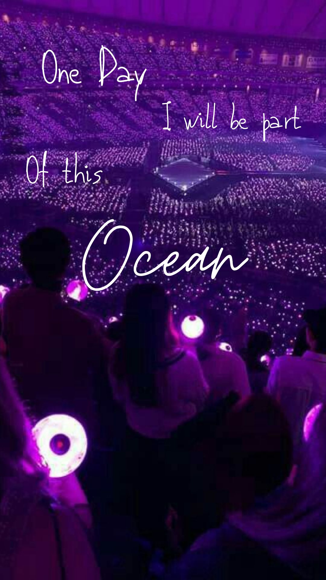 Fans Creating a Sea of Purple Lights with their Army Bombs